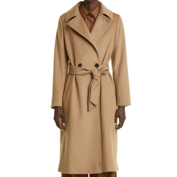 MaxMara Jackets & Blazers - Max Mara Three-Button Belted Wool Coat - Camel 6